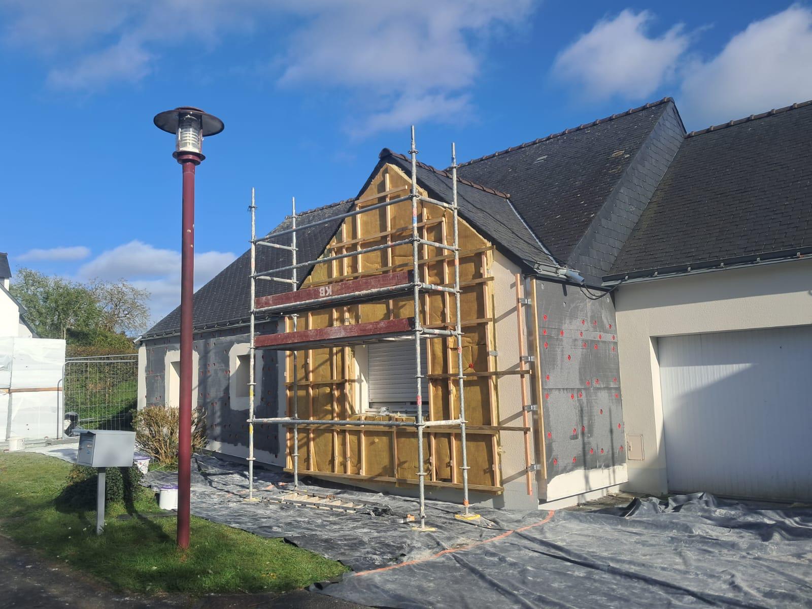 Lotissement maison — ITE + bardage bois — avant